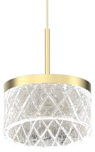 LED Lustr na lanku ELEGANCE LED/9W/230V pr. 15 cm zlatá