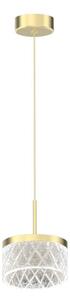LED Lustr na lanku ELEGANCE LED/9W/230V pr. 15 cm zlatá