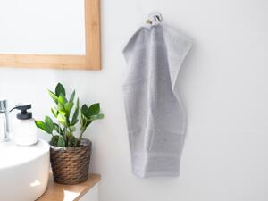 MKLuzkoviny.cz Malý froté ručník 30 × 50 cm ‒ Panama světle šedý