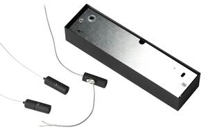 Ideal Lux - LED Lustr na lanku ORACLE SLIM LED/53W/230V 3000K 90x90 cm černá