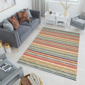 Makro Abra Moderní kusový koberec AVENTURA ED23A Proužky vícebarevný Rozměr: 140x200 cm