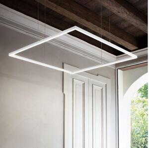 Ideal Lux - LED Lustr na lanku ORACLE SLIM LED/53W/230V 3000K 90x90 cm bílá