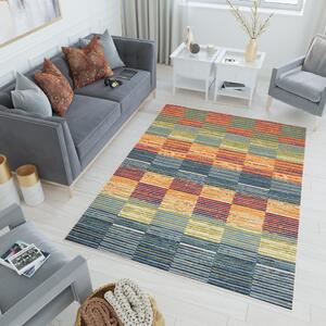 Makro Abra Moderní kusový koberec AVENTURA ED24A Kostky vícebarevný Rozměr: 80x150 cm
