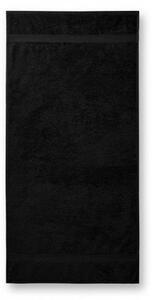 MALFINI Osuška Terry Bath Towel - Černá | 70 x 140 cm