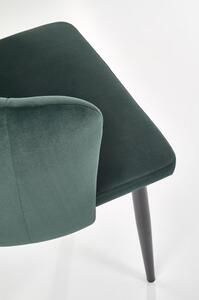 Jídelní židle Bernita, zelená / černá