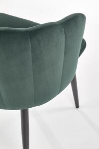 Jídelní židle Bernita, zelená / černá