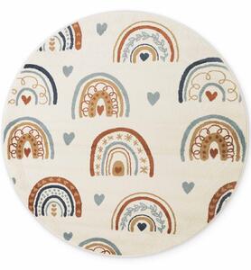 Dětský koberec Adventures 106415 Cream Multicolor kruh Kruh Ø 160 cm