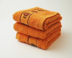 Bontis Dětský ručník s motivy 30x50 - Žlutá | 30 x 50 cm