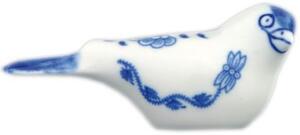 Český porcelán Cibulák Ptáček 1 - dlouhý v. 4,5 cm; š.13,0 cm