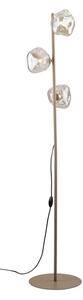 Brilagi - Stojací lampa VULCANO 3xG9/8W/230V béžová/kouřová béžová