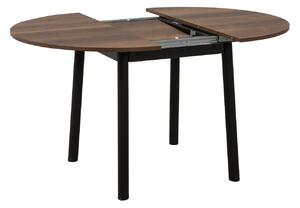 Rozkládací jídelní stůl Duvasa 5 (ořech + černá) (pro 4 osoby). 1093744