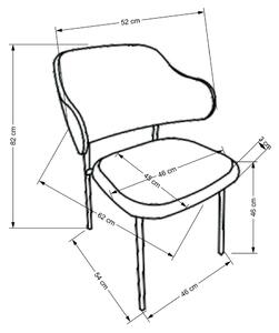 Jídelní židle Lutero, krémová