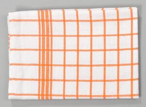Dobrý Textil Bavlněná kuchyňská utěrka MONA - Oranžová