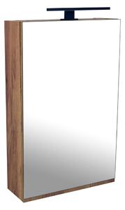 Zrcadlová skříňka závěsná Atica GO 50 ZS LED-B s osvětlením Any LED 30 B, černá