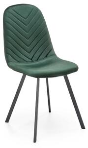 Jídelní židle Paige, zelená / černá