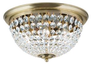 Orion DLU 1840/47-Křišťálové str. svítidlo PLAFOND 6xE27/40W/230V pr.47 cm bronz