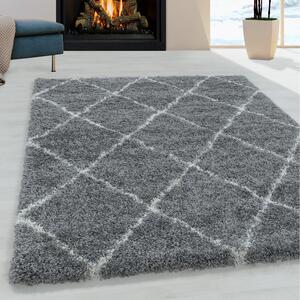 Kusový koberec Alvor Shaggy 3401 grey 80x150 cm