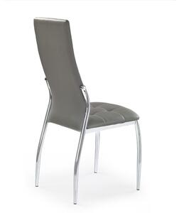 Jídelní židle Elric, šedá / stříbrná