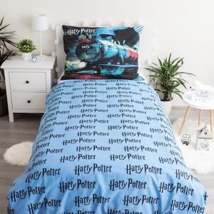 Jerry Fabrics Povlečení Harry Potter - Černá / šedá | 140 x 200 cm / 70 x 90 cm