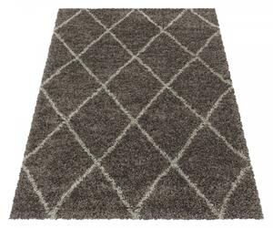 Kusový koberec Alvor Shaggy 3401 taupe 140x200 cm
