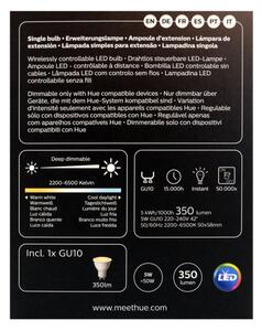 LED Stmívatelná žárovka Philips Hue WHITE AMBIANCE 1xGU10/4,3W/230V 2200-6500K