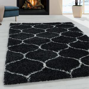 Kusový koberec Salsa shaggy 3201 antraciet 280x370 cm