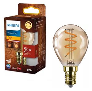 LED Stmívatelná žárovka VINTAGE Philips P45 E14/3W/230V 2200K
