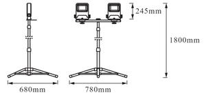 Osram - LED Reflektor s držákem TRIPOD 2xLED/50W/230V IP65