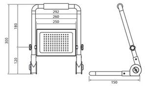 LED Reflektor se stojanem ADVIVE WORK LED/100W/230V IP65