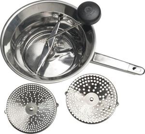 Pasírovací síto pasírovač nerez 24 cm, 3 různé vložky