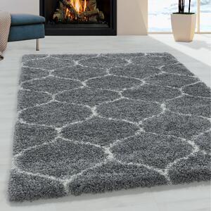 Kusový koberec Salsa Shaggy 3201 grey 80x150 cm