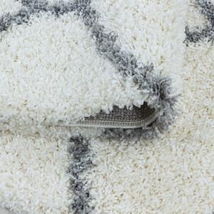 Kusový koberec Salsa Shaggy 3201 cream kruh 200x200 cm