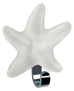 Spirella samolepící háček STARFISH, hvězdice, bílý, polyresin, 75 x 85 mm