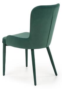 Jídelní židle Cedric, zelená / černá