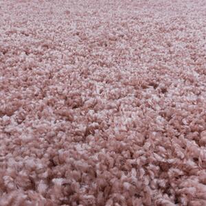 Kusový koberec Sydney Shaggy 3000 rose kruh 120x120 cm
