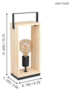 Eglo 43415 - Stolní lampa FAMBOROUGH 1xE27/40W/230V