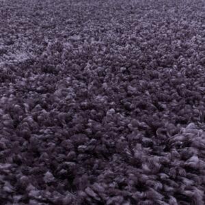 Kusový koberec Sydney Shaggy 3000 violett kruh 120x120 cm
