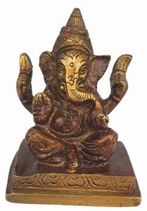 Mosazná soška s podstavcem Ganesha 7 cm