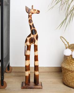Dřevěná socha Žirafa Sabina 60 cm