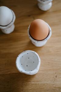 Stojánek na vajíčka puntíkatý
