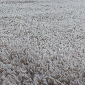 Kusový koberec Fluffy Shaggy 3500 beige kruh 80x80 cm