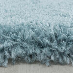 Kusový koberec Fluffy Shaggy 3500 blue kruh 120x120 cm