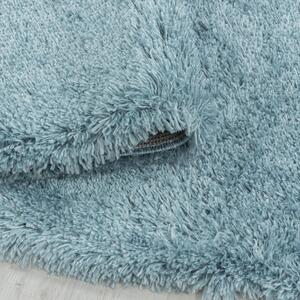 Kusový koberec Fluffy Shaggy 3500 blue kruh 200x200 cm