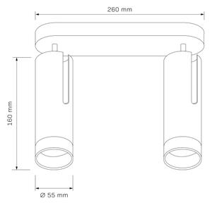Bodové svítidlo FADO 2xGU10/10W/230V bílá