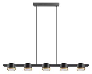 LED Lustr na lanku MIRELLA 5xGX53/6W/230V černá