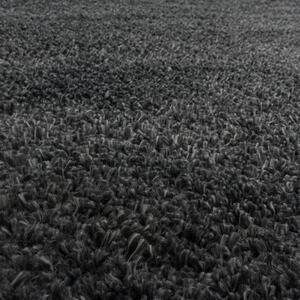 Kusový koberec Fluffy Shaggy 3500 grey kruh 120x120 cm