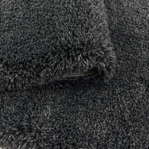 Kusový koberec Fluffy Shaggy 3500 grey kruh 120x120 cm