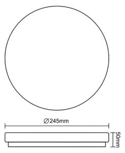 LED Koupelnové stropní svítidlo OPAL LED/12W/230V pr. 24,5 cm IP44 bílá
