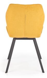 Jídelní židle Debora, žlutá / černá