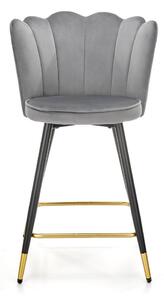 Barová židle Knox, šedá / černá